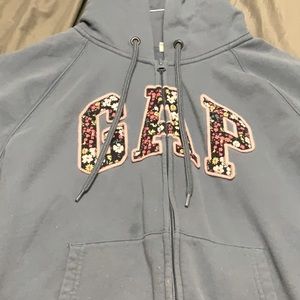 Limited Edition Gap Y2K Floral Blue Hoodie